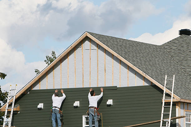 Professional Emergency Siding Repair technician working in Callaway, MD